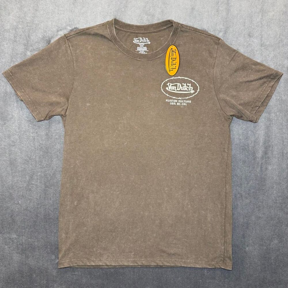 Von-dutch Men's Brown T-shirt